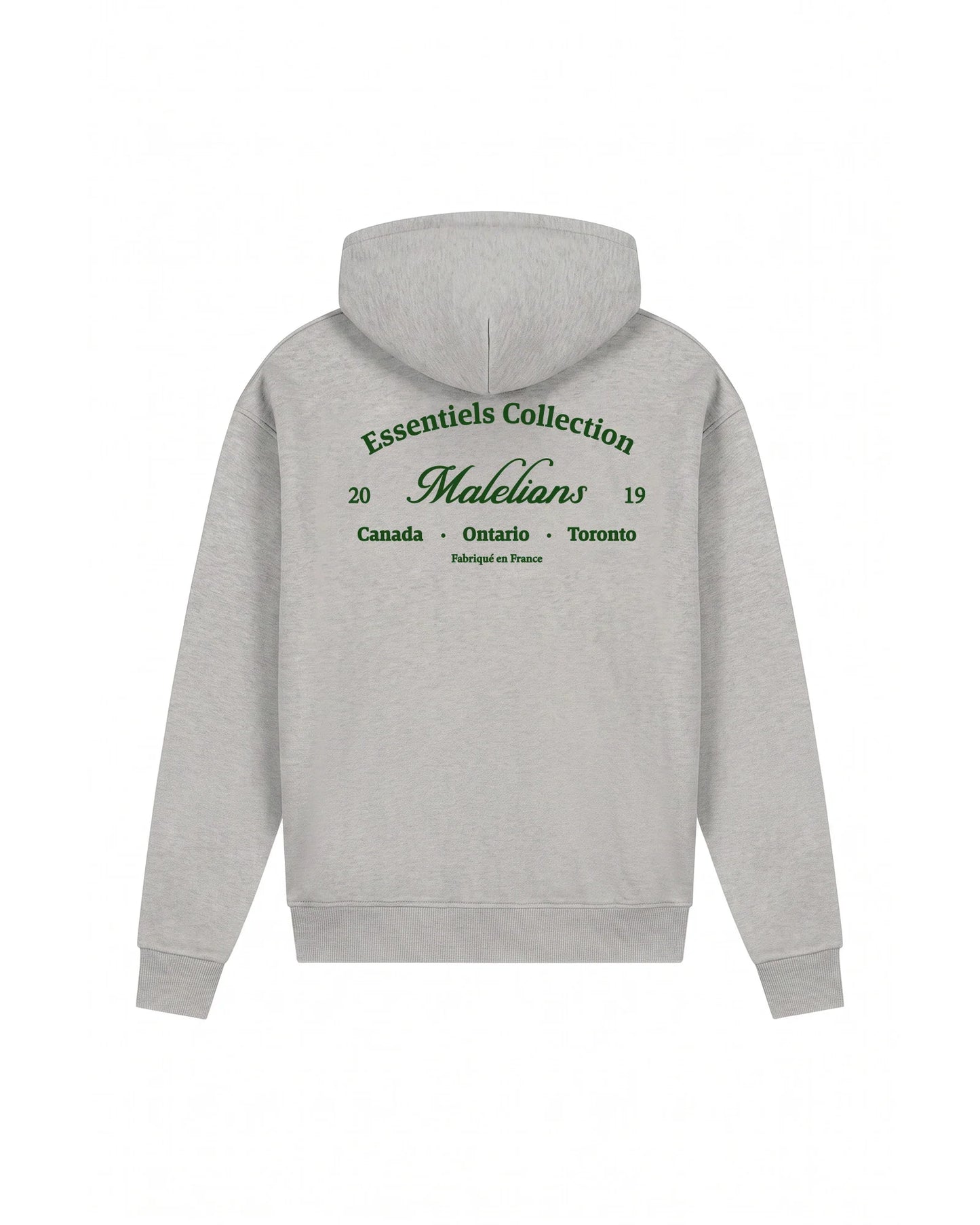 Malelions Men Marina Zip Hoodie Grey Melange