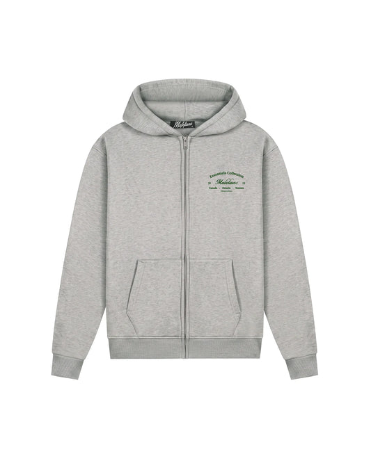 Malelions Men Marina Zip Hoodie Grey Melange