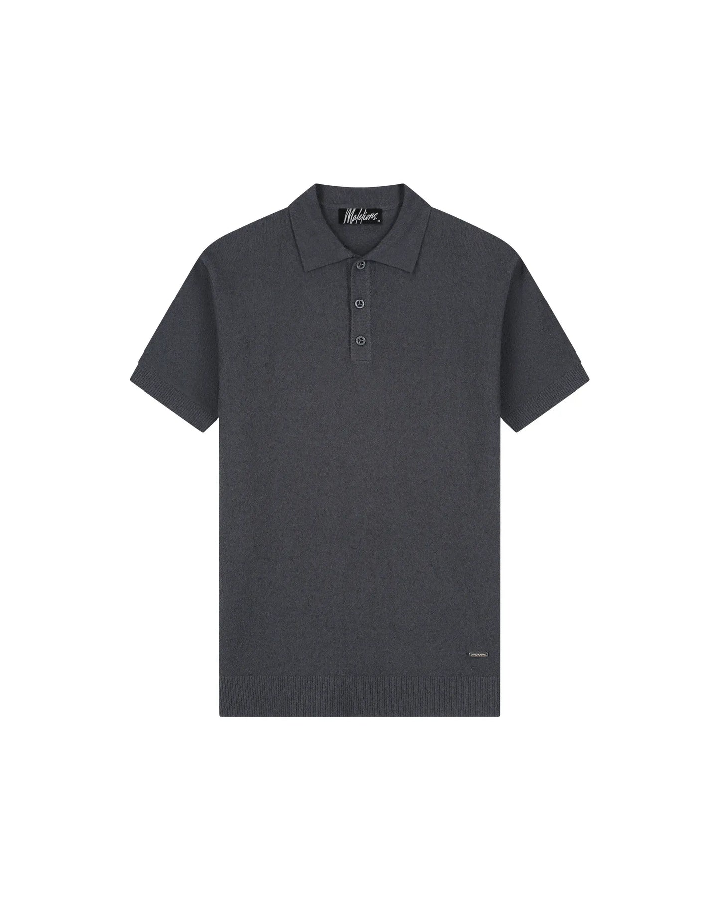 Malelions Men Bouclé Polo - Antra Grey