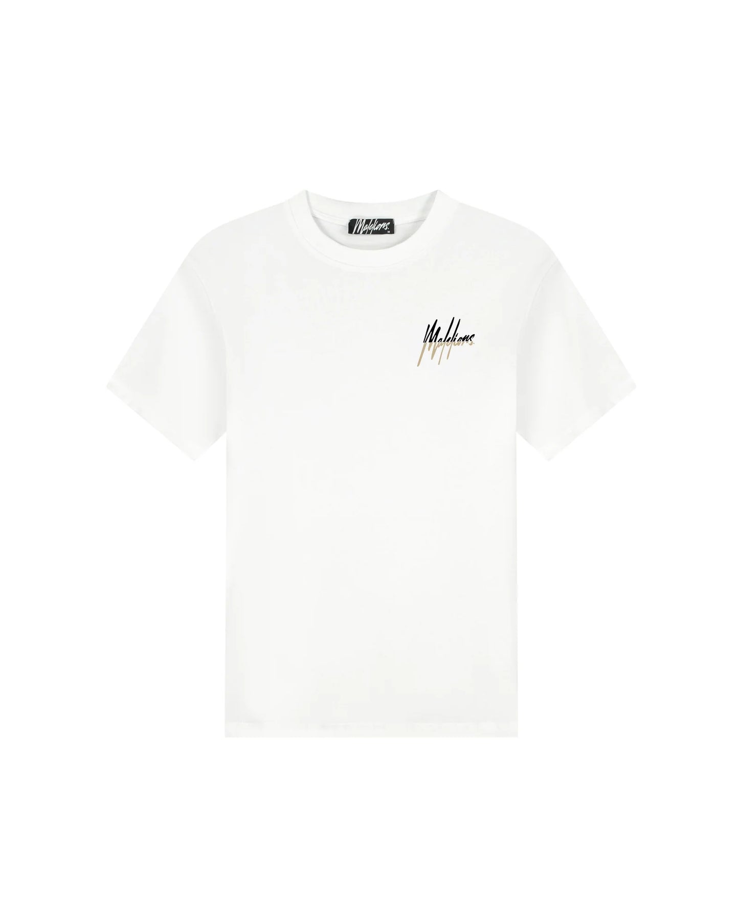 Malelions Men Split T-Shirt White
