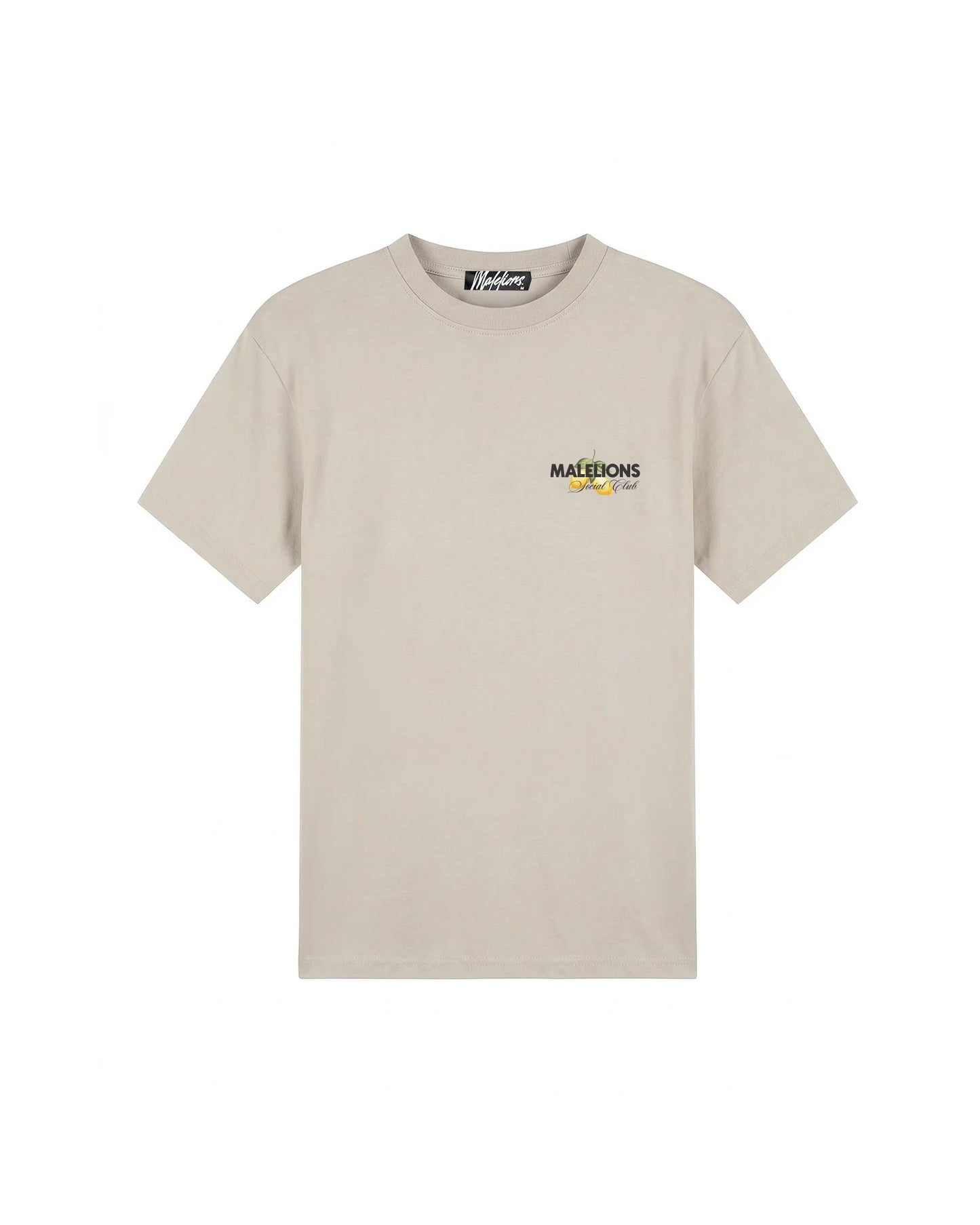 Malelions Men Limone Di Capri T-Shirt - Light Taupe