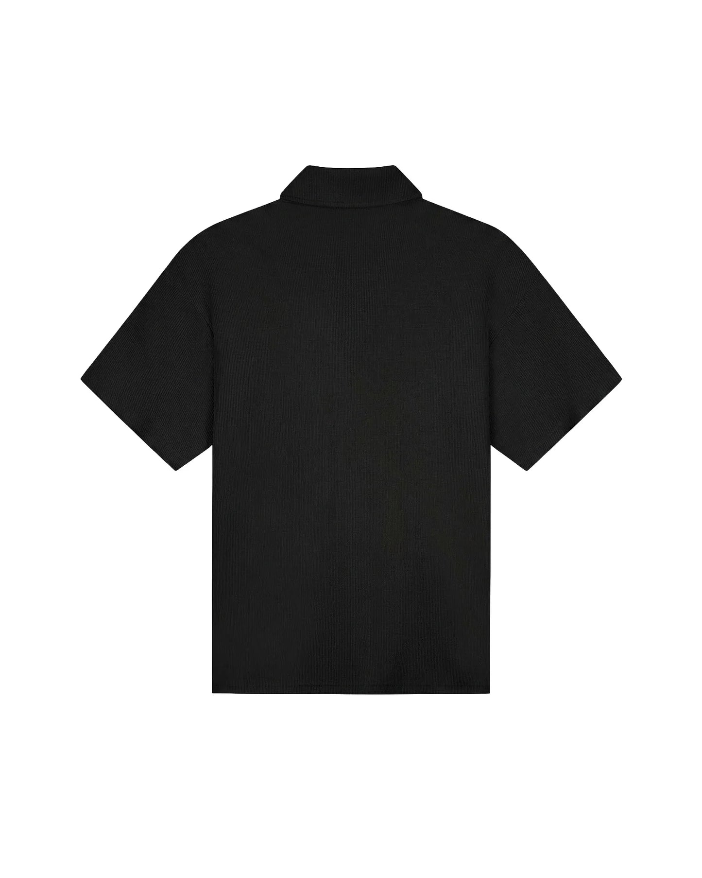 Malelions Men Emblem Seersucker Shirt Black