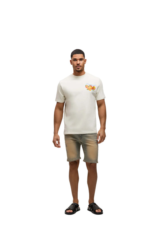Malelions Men Fruit Company T-Shirt - Off-White