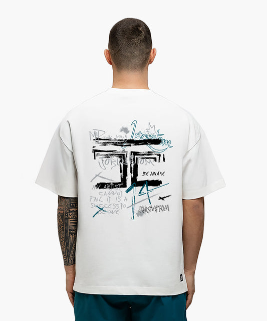Artist Summer Set Loose Fit T-Shirt - White-Teal