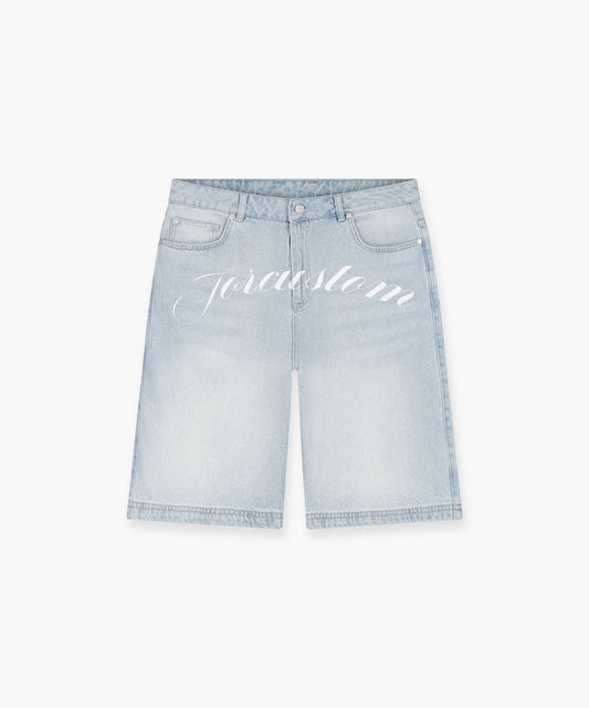 Jorcustom Jersey Denim Short Light blue