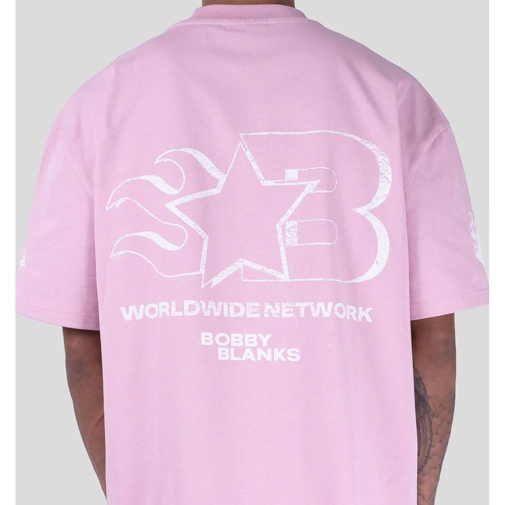 Bobby Blanks Oxford Tee Pink/White T-Shirt