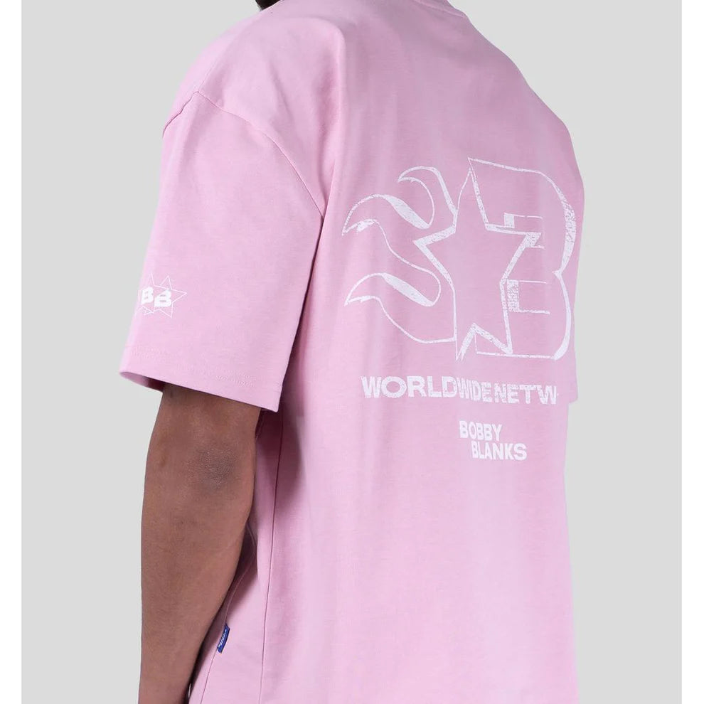 Bobby Blanks Oxford Tee Pink/White T-Shirt