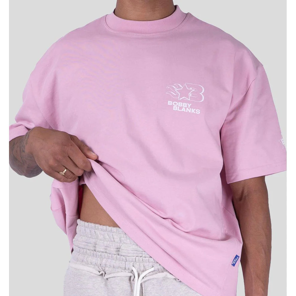 Bobby Blanks Oxford Tee Pink/White T-Shirt