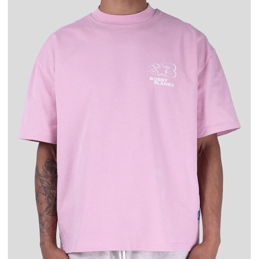 Bobby Blanks Oxford Tee Pink/White T-Shirt