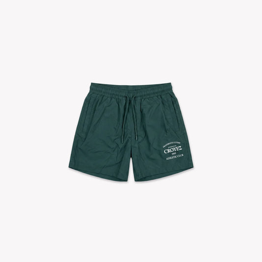Croyez Overlay Fraternite Swim Shorts - Forest Green