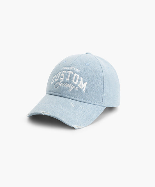 CustomSociety Denim Cap - LightBlue