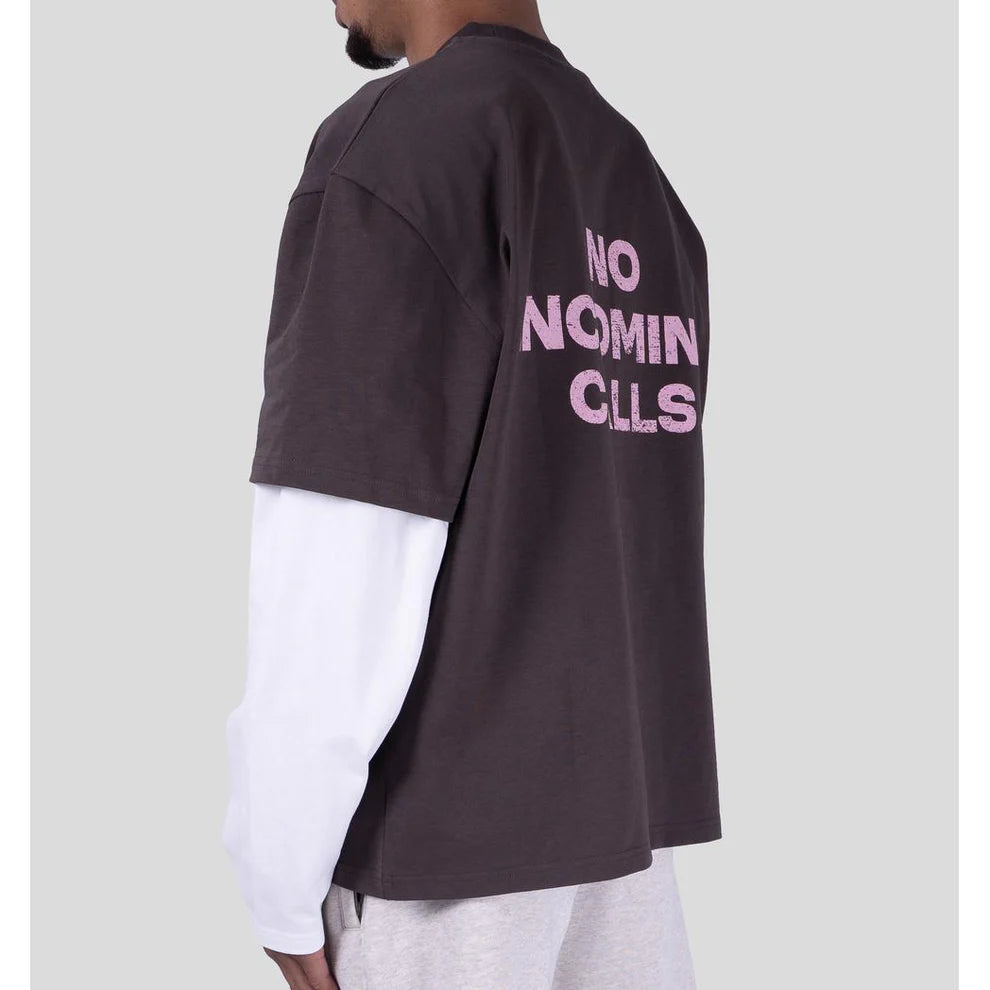 Bobby Blanks Voicemail Double Layer Brown/OffWhite Longsleeve