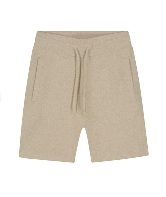 Malelions Men Bouclé Shorts - Light Taupe