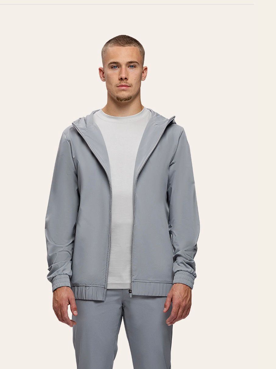 TriD´oro Tracksuit Jacket with Hood - Light Grey