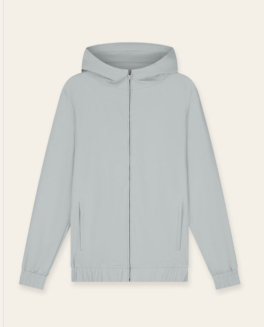 TriD´oro Tracksuit Jacket with Hood - Light Grey