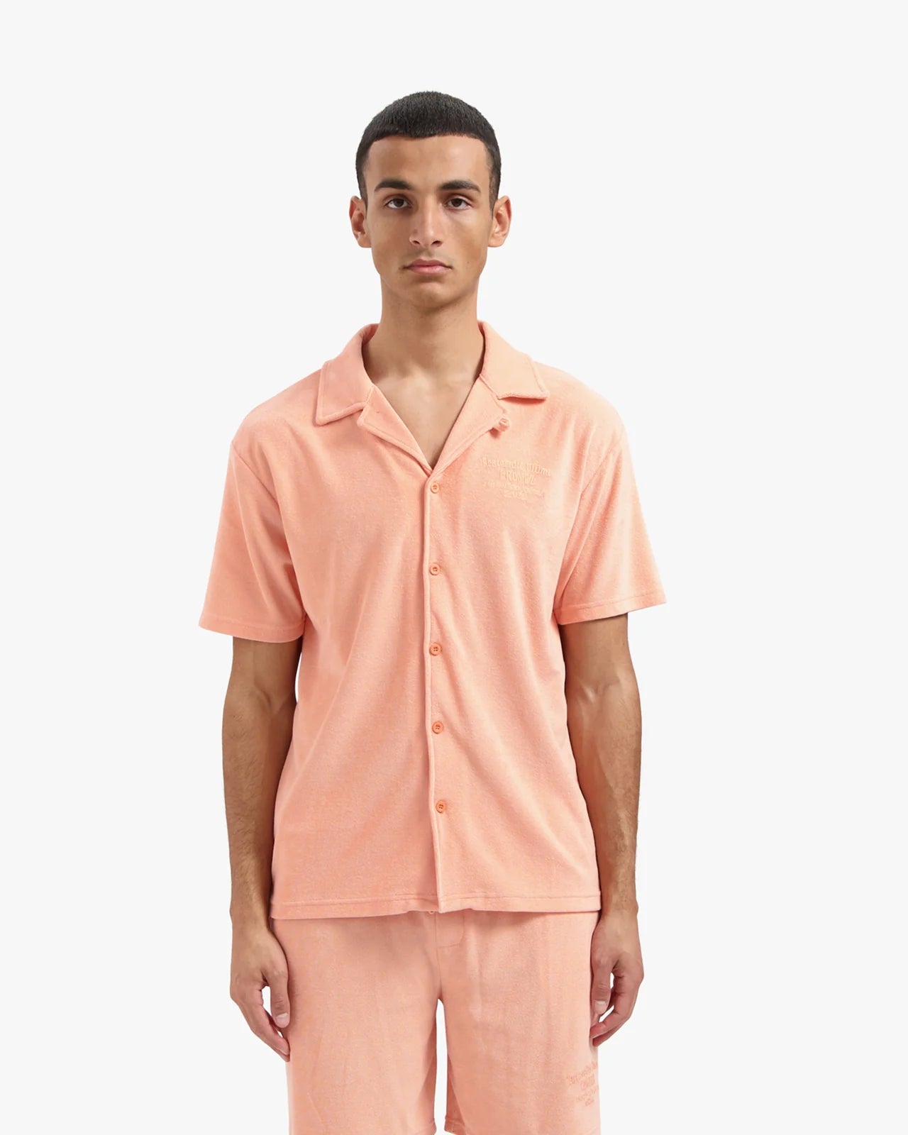 Croyez Fraternite Towelling Shirt - Peach