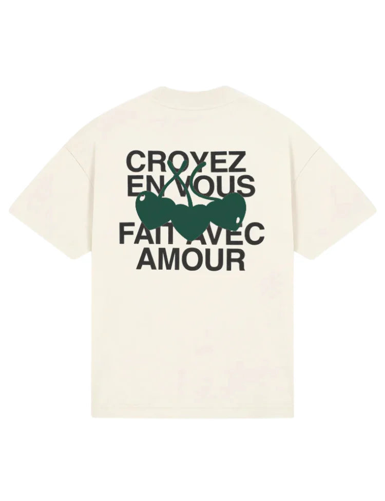 Croyez Amour T-Shirt - Off-White