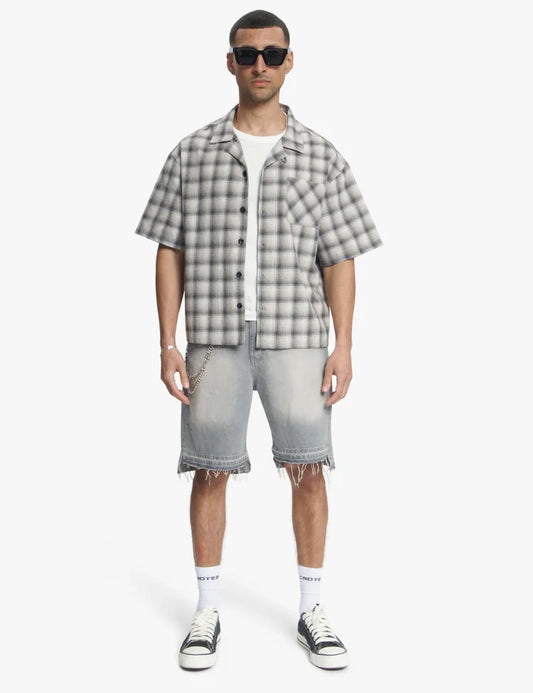 Croyez CD2 Stepped Hem Short - Light Grey