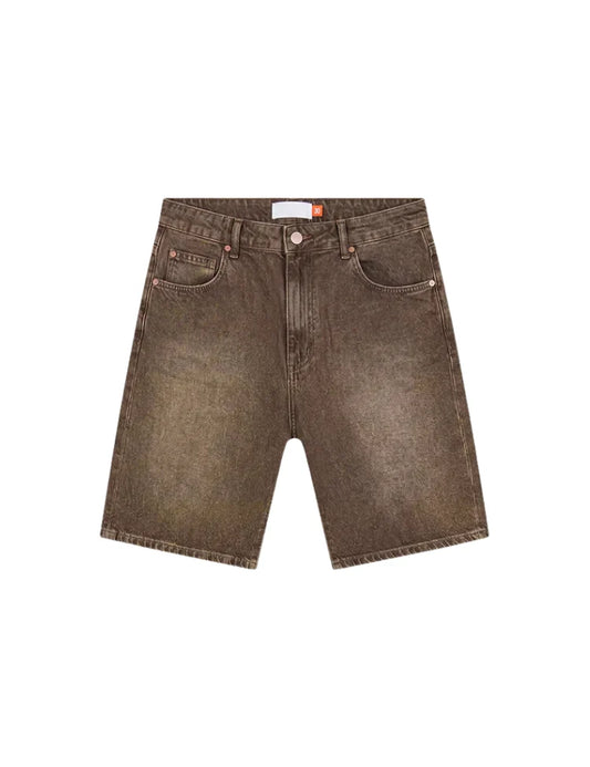 Croyez CD2 Washed Denim Shorts Washed Brown 5022