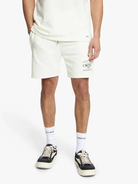 Croyez Overlay Fraternite Shorts - Off-White