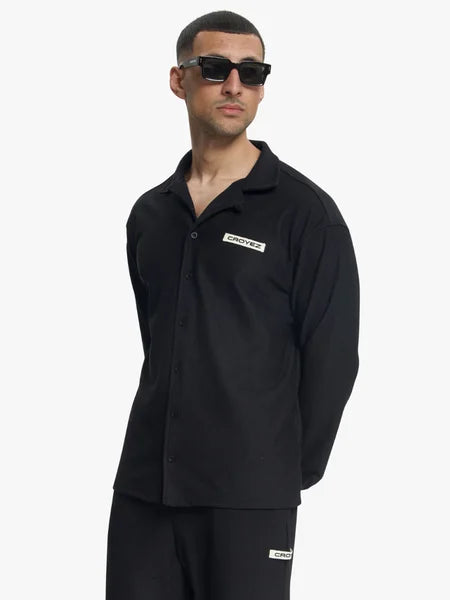 Croyez Plisse Longsleeve Shirt Black
