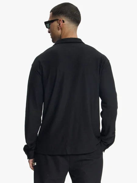 Croyez Plisse Longsleeve Shirt Black
