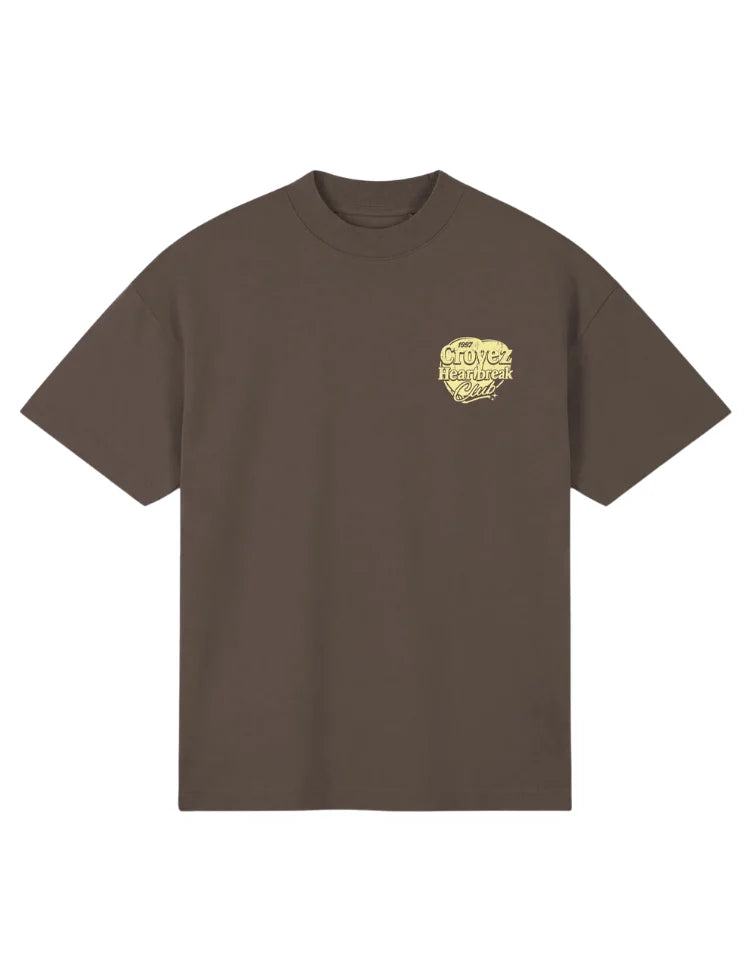 Croyez Heartbreak Club T-Shirt Washed Brown