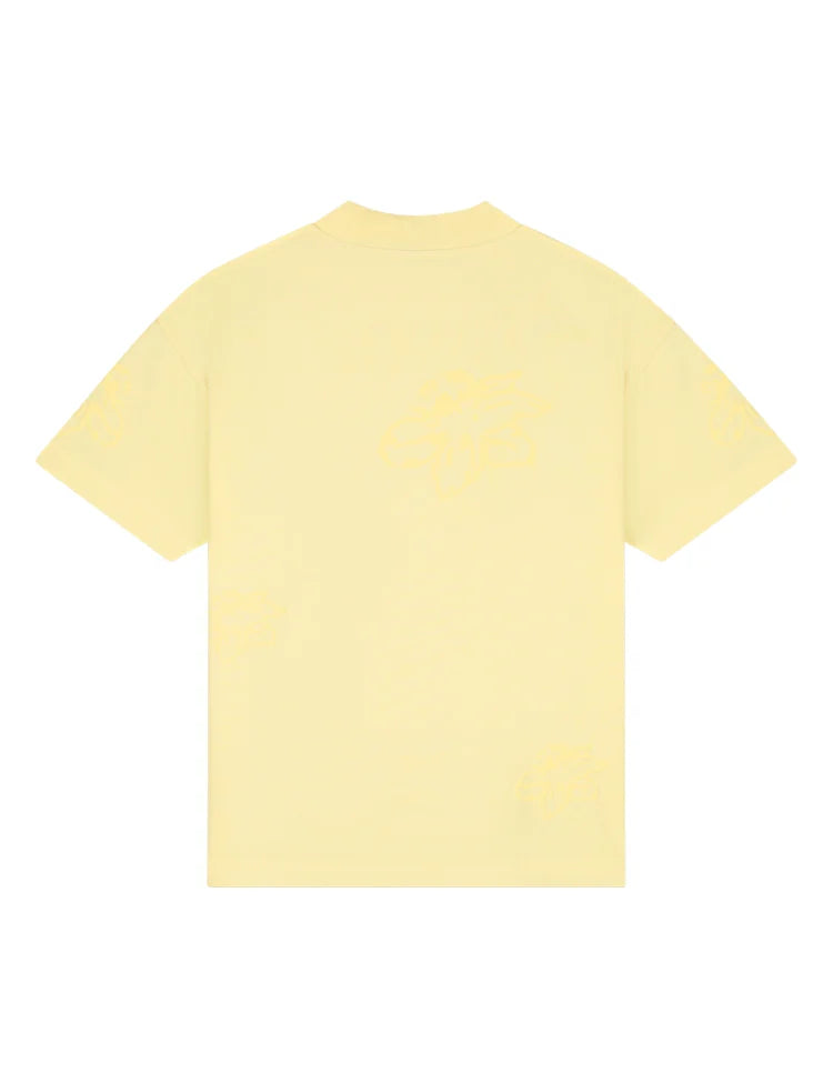 Croyez Initial Flower T-Shirt - Butter Yellow