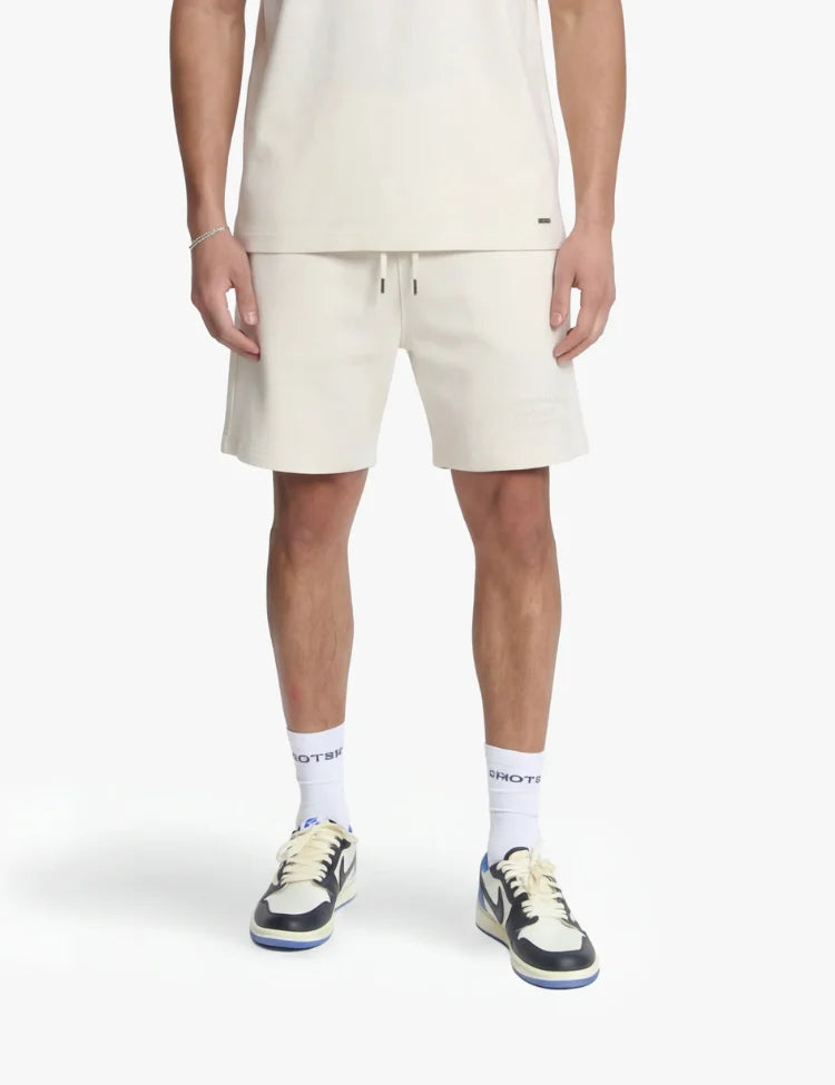 Croyez Overlay Fraternite Shorts - Off-White