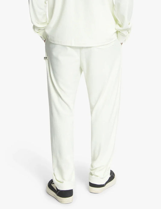 Croyez Plisse Straight Leg Pants Off-White
