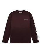 Croyez Studio Faded Longsleeve T-Shirt Raisin Red