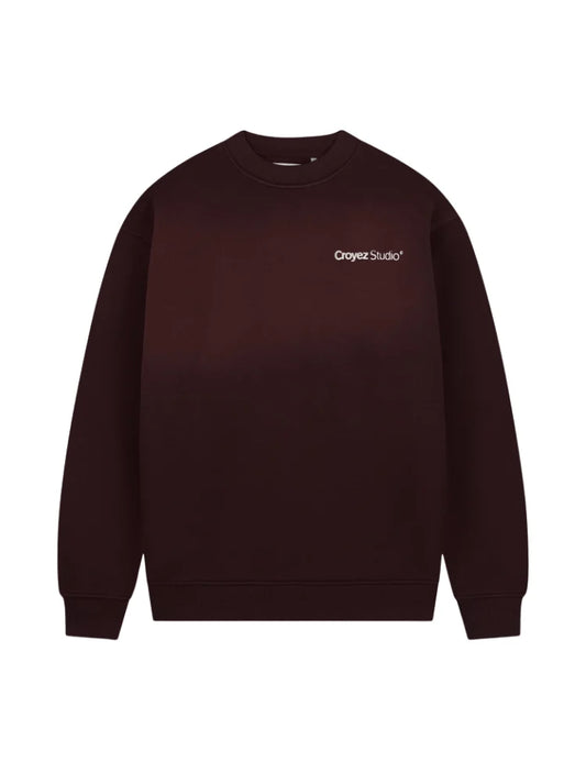 Croyez Studio Faded Sweater Raisin Red