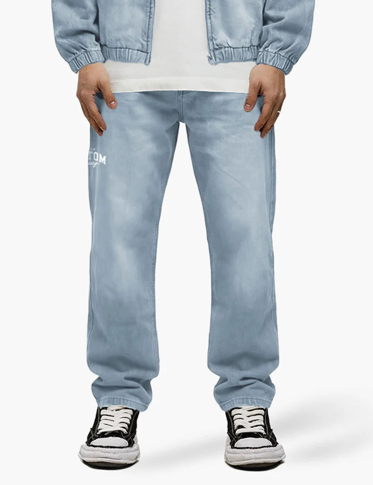 JorCustom CustomSociety Denim Straight Fit Jeans LightBlue