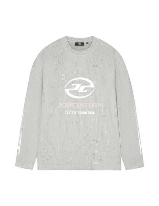 Jorcustom Engineered Mesh Longsleeve T-Shirt LightGrey
