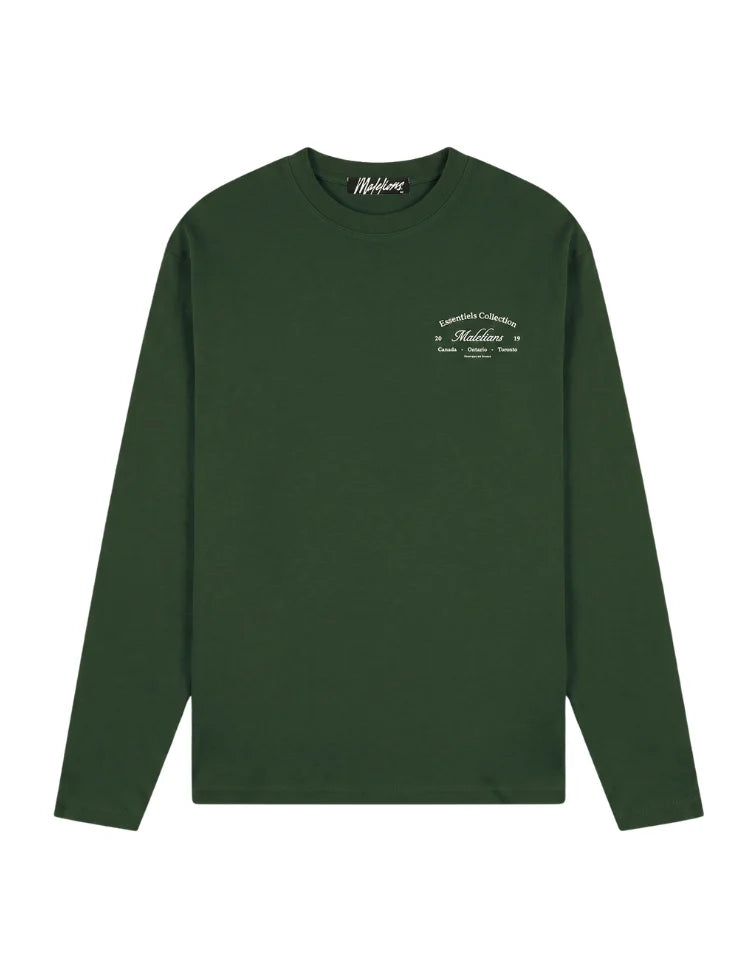 Malelions Men Marina Longsleeve T-Shirt Racing Green