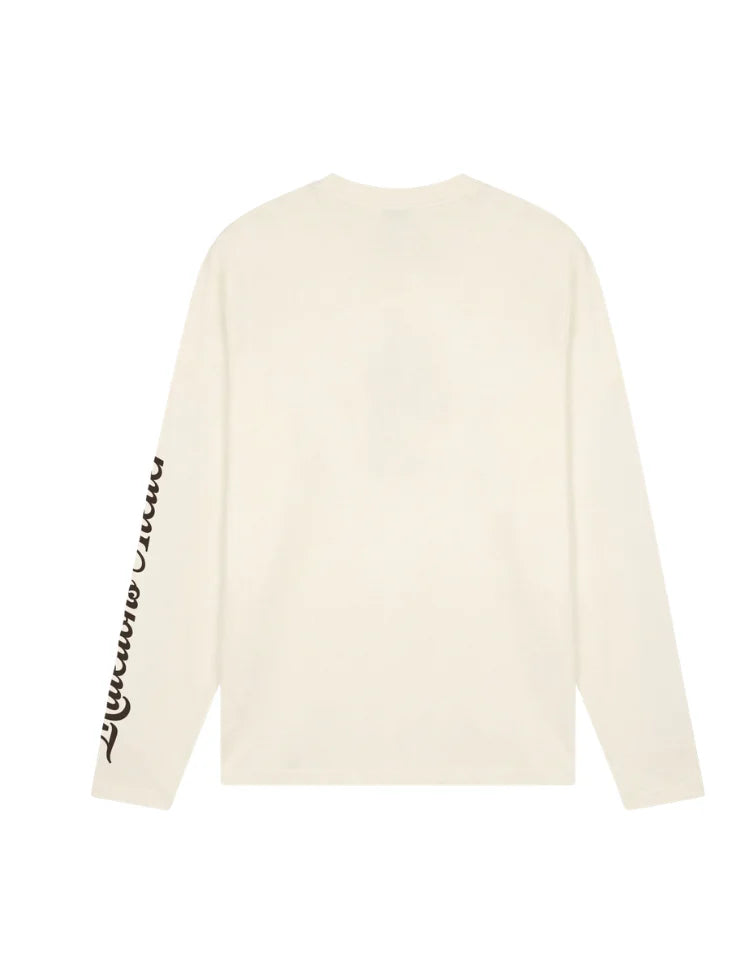 Malelions Men University Longsleeve T-Shirt Off-White