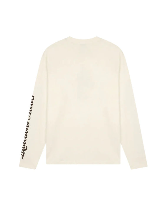 Malelions Men University Longsleeve T-Shirt Off-White