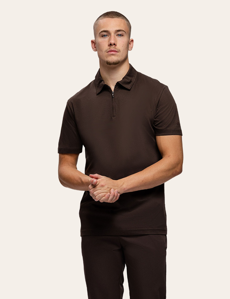 TriaD´oro Men Polo T-Shirt Brown