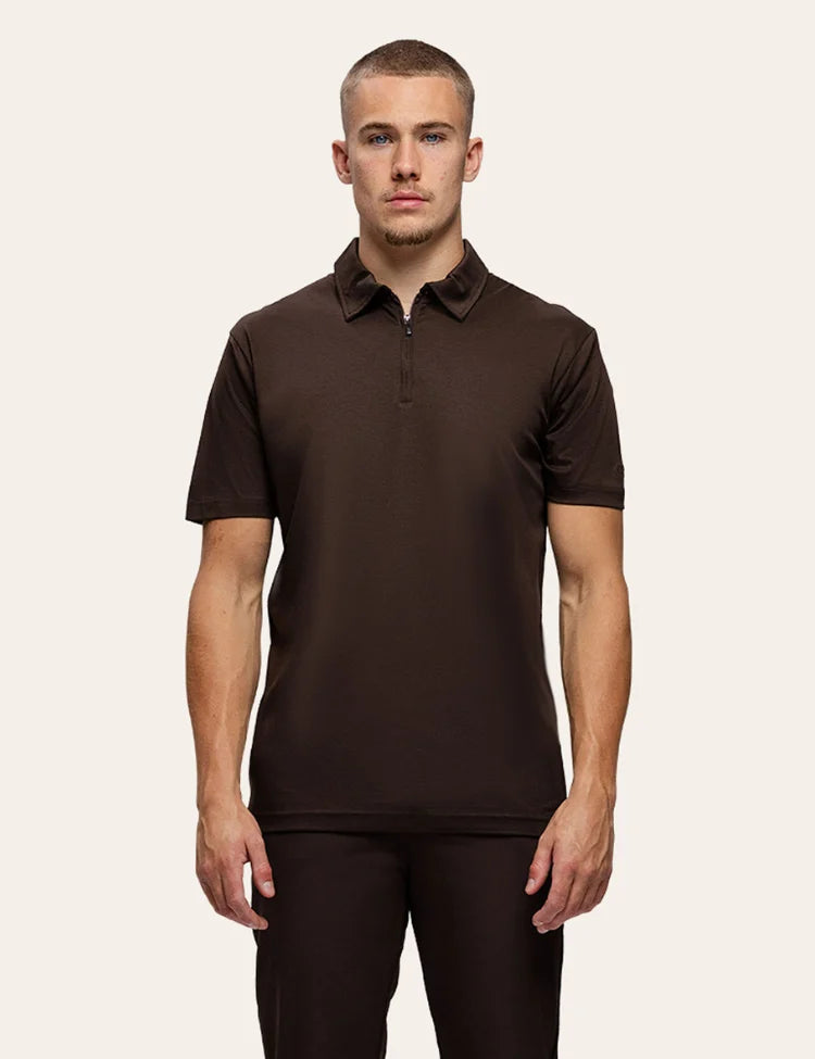 TriaD´oro Men Polo T-Shirt Brown